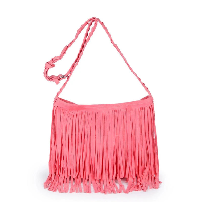 Pink Boho Shoulder Bag